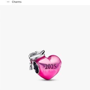 Pandora Pink Heart Charm Bracelet
